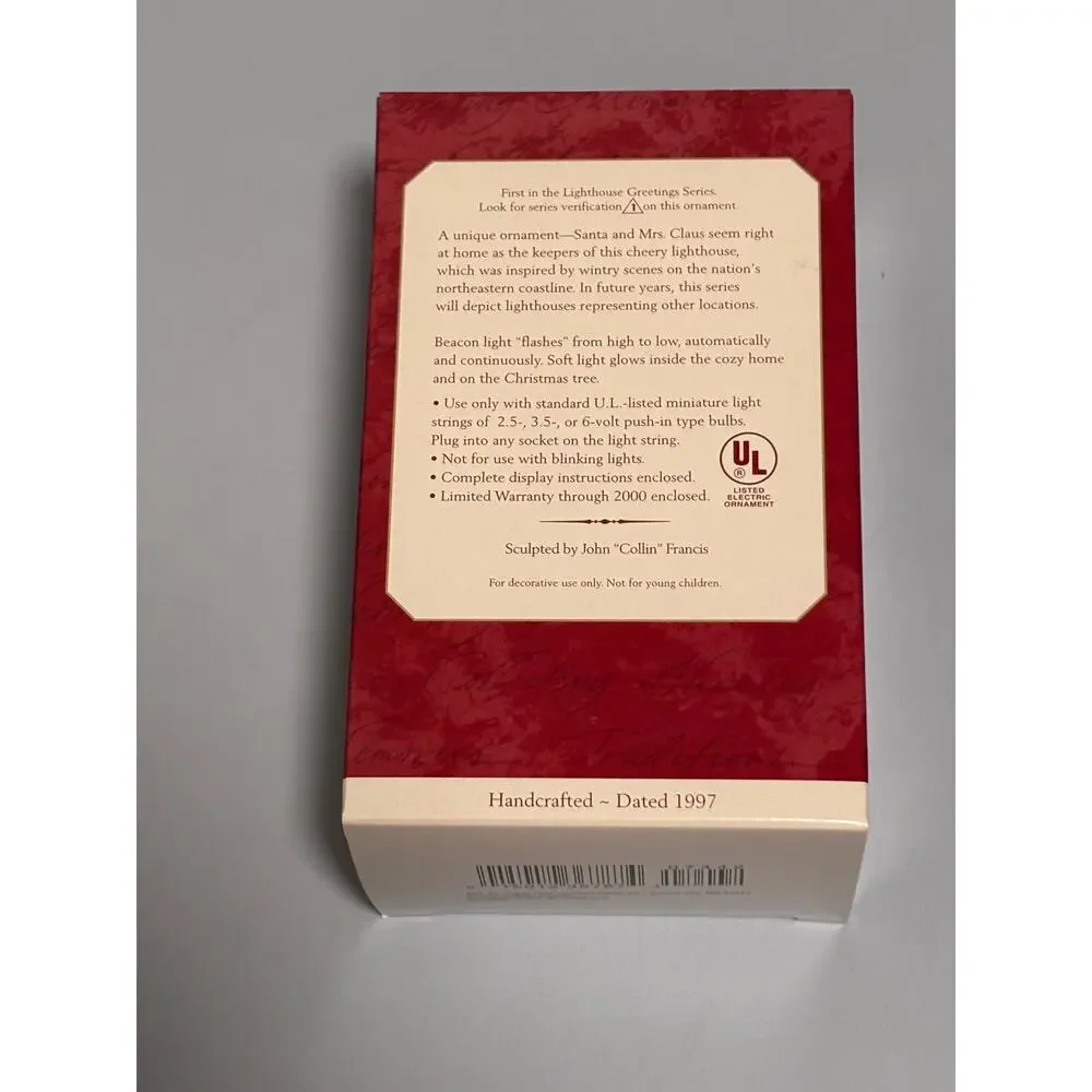 Hallmark Keepsake Ornament Lighthouse Greetings Magic Collector’s Series #1
